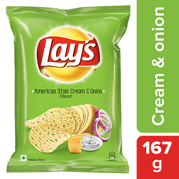 Lays American Style Cream & Onion Flavour 67g
